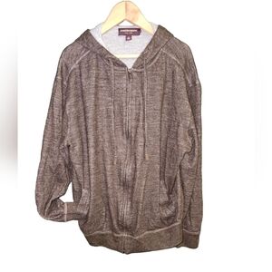 Johnston & Murphy zip up Lined Sweater Baby Alpaca Pima Cotton Medium Vintage
